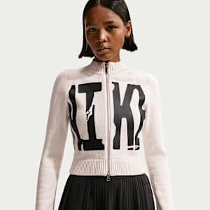 ナイキ スクワッドニット Nike Sportswear Women's Tight Graphic Full-Zip Sweater. Nike.com